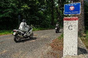 Hradek nad Nisou-Porajow border crossing between Czech Republic and Poland