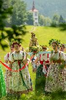 Corpus Christi procession in Letarovice