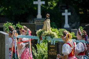 Corpus Christi procession in Letarovice