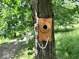 Route of artistic bird feeders and nesting boxes, Luhacovice