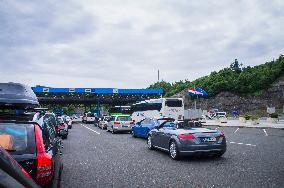 Gruskovje/Macelj  border crossing - Slovenia - Croatia, SLO-HR