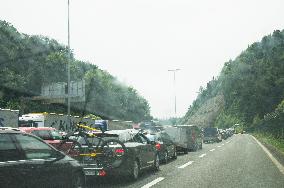 Gruskovje/Macelj  border crossing - Slovenia - Croatia, SLO-HR