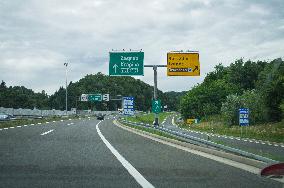 Gruskovje/Macelj  border crossing - Slovenia - Croatia, SLO-HR