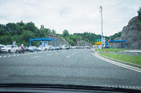 Gruskovje/Macelj  border crossing - Slovenia - Croatia, SLO-HR