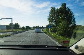 Wullowitz/Dolni Dvoriste border crossing Austria - Czech, AUT-CZE