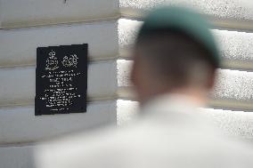 commemorative plaque for Czechoslovak RAF Mayor Josef Duda