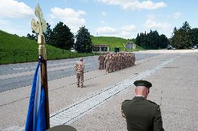 Parade of Czech military's 20th task group, soldiers
