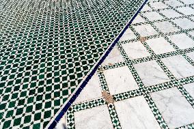 decorated floor in el Bahia palace