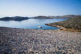 Kornati Islands National Park, The Kornati archipelago, Mana island, yacht