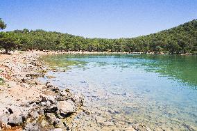 Telascica Nature Park, salt lake Mir