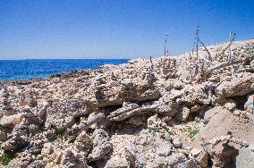 Telascica Nature Park, limestone, cliff, erosion