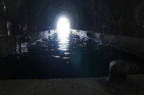 marine bunker, abandoned Zagracina submarine pen, base, Dugi Otok island