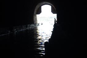 marine bunker, abandoned Zagracina submarine pen, base, Dugi Otok island