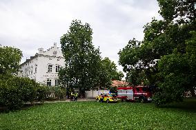 fire in Museum Kampa