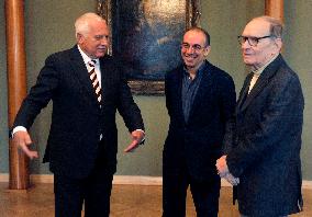 Vaclav Klaus, Ennio Morricone, Giuseppe Tornatore