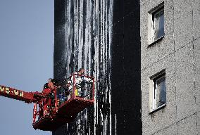 mural art Waterfall