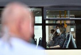 Jihlava public transport, face mask