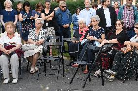 commemorative event of liquidation the so called Theresienstadt family camp BIIb in Birkenau in 1944