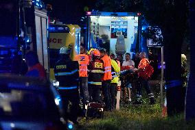 One dies, dozens injured in trains' collision in Central Bohemia