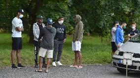 soccer players, test for the coronavirus, Karvina