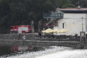 fire in Museum Kampa