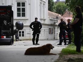 fire in Museum Kampa