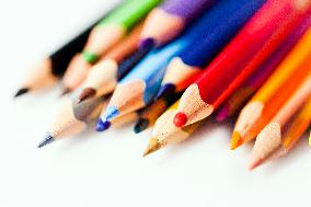 school supplies, crayons, crayon, color, colour, colors, colours, draw, drawing