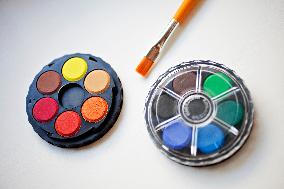 watercolour, watercolor, painting, art, tools, color, colour, colors, colours, aquarelle, brush