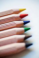 school supplies, crayons, crayon, color, colour, colors, colours, draw, drawing