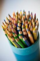 school supplies, crayons, crayon, color, colour, colors, colours, draw, drawing