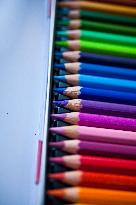 school supplies, crayons, crayon, color, colour, colors, colours, draw, drawing