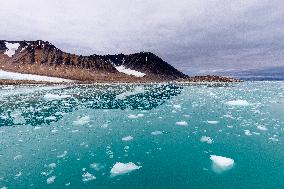 ice floe around Svalbard