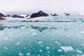 ice floe around Svalbard