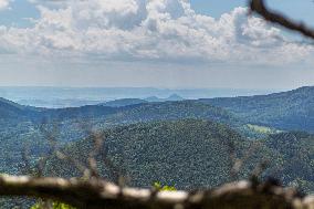 Milesovka, Milesovka, mountain, hill, transmitter, meteorological station, observatory, lookout tower