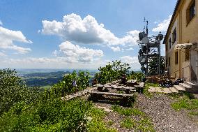 Milesovka, Milesovka, mountain, hill, transmitter, meteorological station, observatory, lookout tower