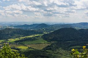 Milesovka, Milesovka, mountain, hill, transmitter, meteorological station, observatory, lookout tower