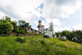 Milesovka, Milesovka, mountain, hill, transmitter, meteorological station, observatory, lookout tower