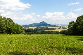 Milesovka, Milesovka, mountain, hill, transmitter, meteorological station, observatory, lookout tower