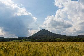 Milesovka, Milesovka, mountain, hill, transmitter, meteorological station, observatory, lookout tower