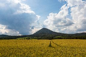 Milesovka, Milesovka, mountain, hill, transmitter, meteorological station, observatory, lookout tower