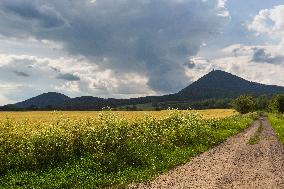 Milesovka, Milesovka, mountain, hill, transmitter, meteorological station, observatory, lookout tower