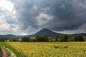 Milesovka, Milesovka, mountain, hill, transmitter, meteorological station, observatory, lookout tower