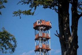 new lookout tower on the Feist hill (Feistuv kopec)