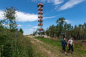 new lookout tower on the Feist hill (Feistuv kopec)