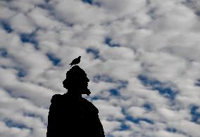 John (Jan) Hus statue, Altocumulus Clouds