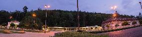 Hotel Jurkovicuv dum, Vincentka hall with mineral spring and the Colonnade on Spa Square, Luhacovice