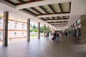 Hotel Jurkovicuv dum and the Colonnade on Spa Square, Luhacovice