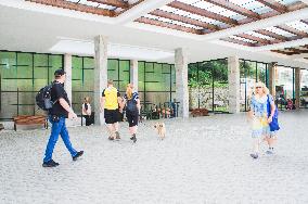 Mineral spring Amandka, Colonnade in Luhacovice Spa