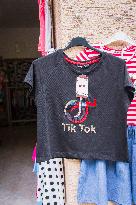 little girls clothes, t-shirt, TikTok, Tik Tok writing, child, childish, girlish