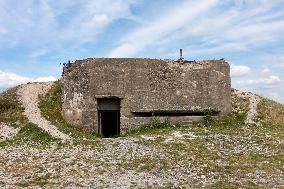 Forested highlands, mountain Brdy, bunker